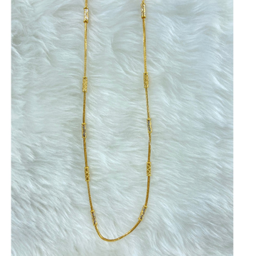 22K Gold Fancy Pipe Chain by Ranka Jewellers