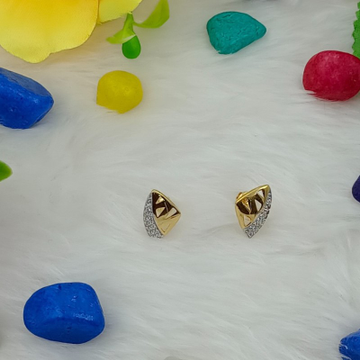 22k Yellow Gold Designer Earrings by Ranka Jewellers