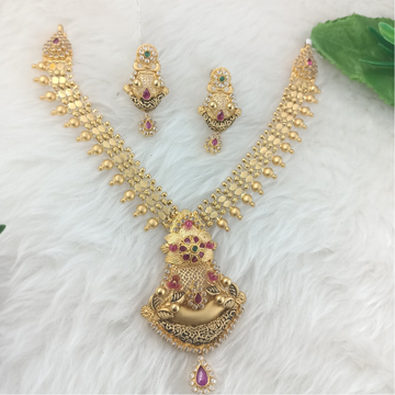 22K Gold Hallmarked Spradel Necklace Set by Ranka Jewellers