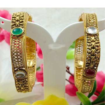 916 ANTIQUE 2 PCS BANGLES by Ranka Jewellers