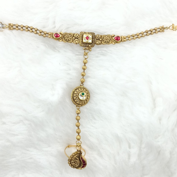 22K Gold Antique Hath Pocha by Ranka Jewellers