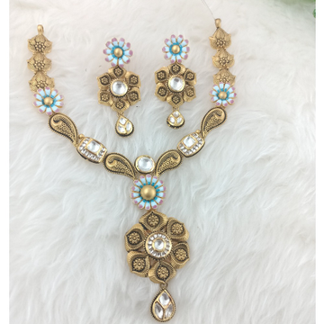 916 Gold Antique Short Set by Ranka Jewellers