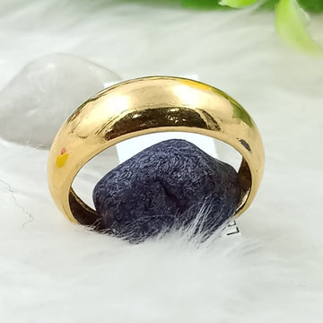 916 GOLD PLAIN GENTS BAND RING by Ranka Jewellers