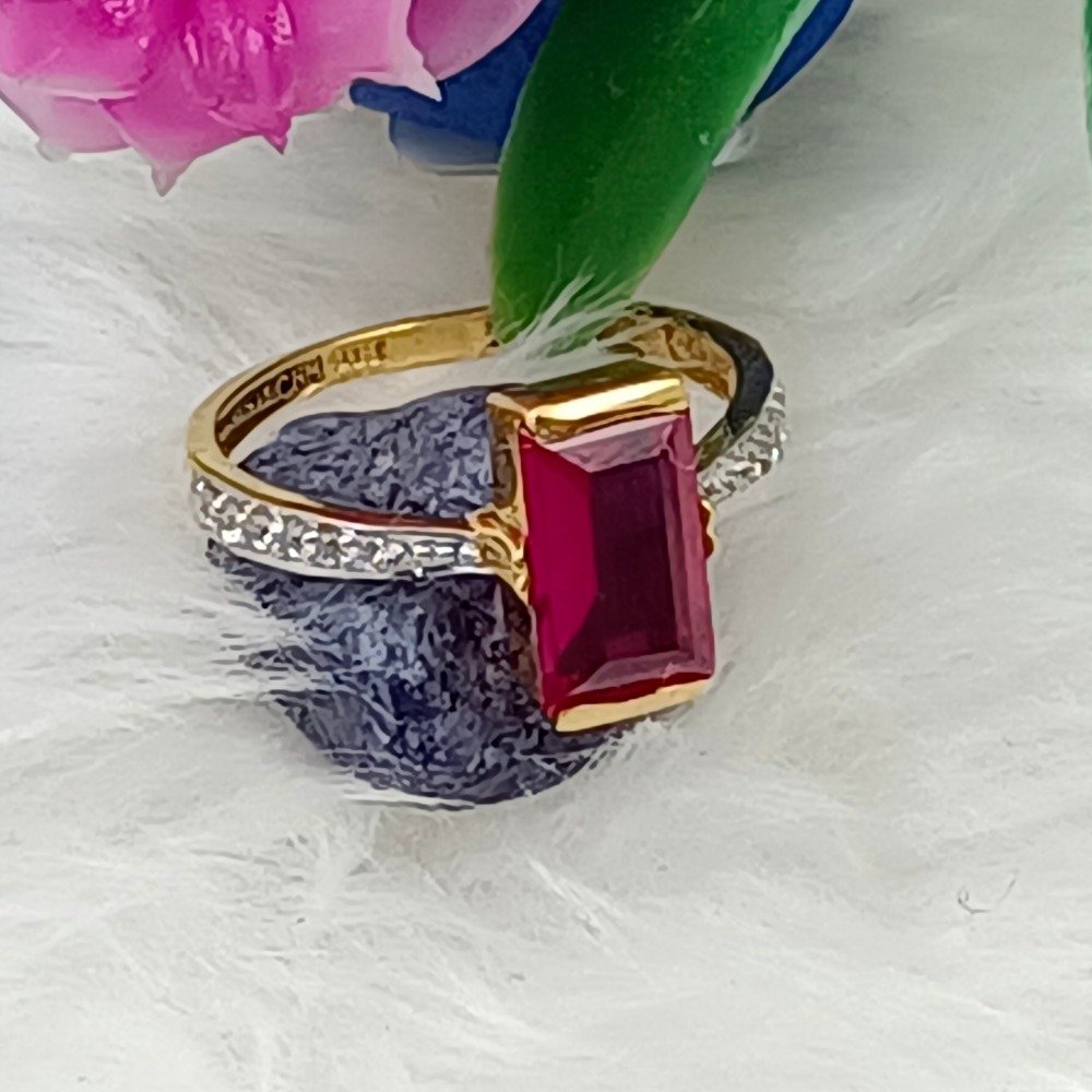 916 gold ruby stone ring