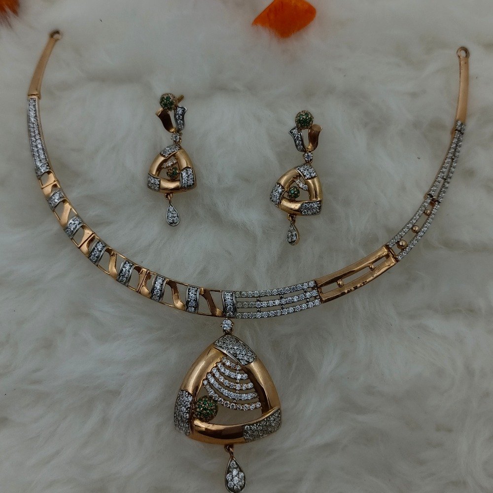 916 Gold Elegant Design Necklace Set 